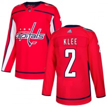 Youth Adidas Washington Capitals Ken Klee Red Home Jersey - Authentic