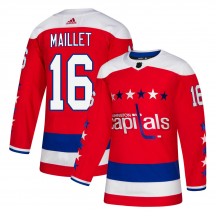 Youth Adidas Washington Capitals Philippe Maillet Red ized Alternate Jersey - Authentic