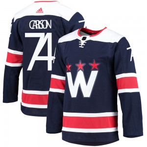 Men's Adidas Washington Capitals John Carlson Navy 2020/21 Alternate Primegreen Pro Jersey - Authentic