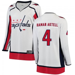 Women's Fanatics Branded Washington Capitals Hardy Haman Aktell White Away Jersey - Breakaway