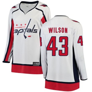 Women's Fanatics Branded Washington Capitals Tom Wilson White Away Jersey - Breakaway