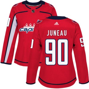 Women's Adidas Washington Capitals Joe Juneau Red Home Jersey - Authentic
