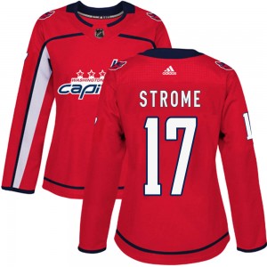 Women's Adidas Washington Capitals Dylan Strome Red Home Jersey - Authentic