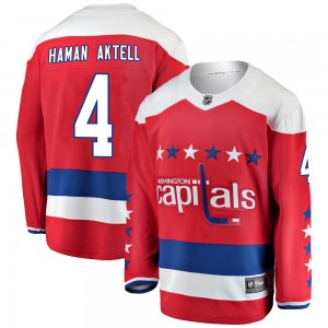 Men's Fanatics Branded Washington Capitals Hardy Haman Aktell Red Alternate Jersey - Breakaway
