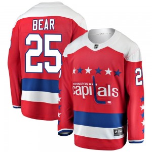 Men's Fanatics Branded Washington Capitals Ethan Bear Red Alternate Jersey - Breakaway