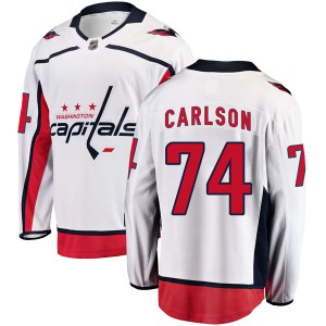 Men's Fanatics Branded Washington Capitals John Carlson White Away Jersey - Breakaway