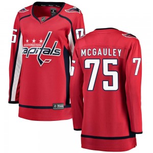 Women's Fanatics Branded Washington Capitals Tim McGauley Red Home Jersey - Breakaway