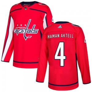 Men's Adidas Washington Capitals Hardy Haman Aktell Red Home Jersey - Authentic