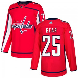 Men's Adidas Washington Capitals Ethan Bear Red Home Jersey - Authentic