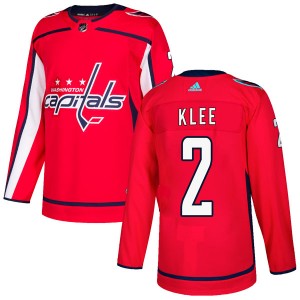 Men's Adidas Washington Capitals Ken Klee Red Home Jersey - Authentic