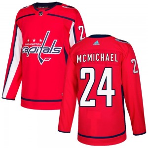 Men's Adidas Washington Capitals Connor McMichael Red Home Jersey - Authentic