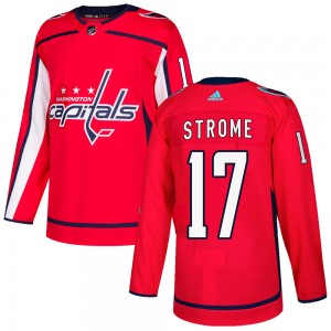 Men's Adidas Washington Capitals Dylan Strome Red Home Jersey - Authentic