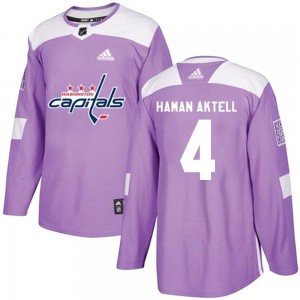 Men's Adidas Washington Capitals Hardy Haman Aktell Purple Fights Cancer Practice Jersey - Authentic