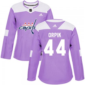 Women's Adidas Washington Capitals Brooks Orpik Purple Fights Cancer Practice Jersey - Authentic