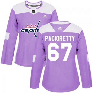 Women's Adidas Washington Capitals Max Pacioretty Purple Fights Cancer Practice Jersey - Authentic