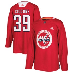 Youth Adidas Washington Capitals Enrico Ciccone Red Practice Jersey - Authentic