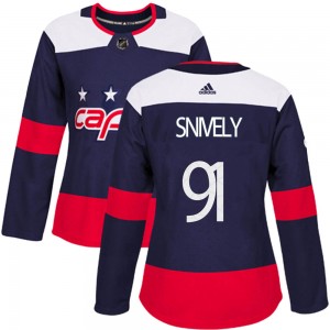 Women's Adidas Washington Capitals Joe Snively Navy Blue 2018 Stadium Series Jersey - Authentic