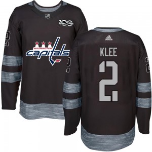 Youth Washington Capitals Ken Klee Black 1917-2017 100th Anniversary Jersey - Authentic