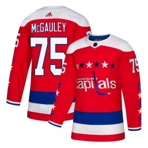 Men's Adidas Washington Capitals Tim McGauley Red Alternate Jersey - Authentic