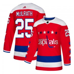 Men's Adidas Washington Capitals Dylan McIlrath Red Alternate Jersey - Authentic