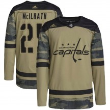Youth Adidas Washington Capitals Dylan McIlrath Camo Military Appreciation Practice Jersey - Authentic