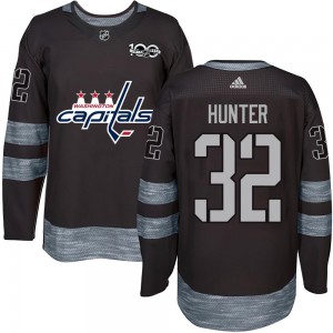 Youth Washington Capitals Dale Hunter Black 1917-2017 100th Anniversary Jersey - Authentic